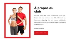 À Propos Du Club Sportif - Modèles De Sites Web