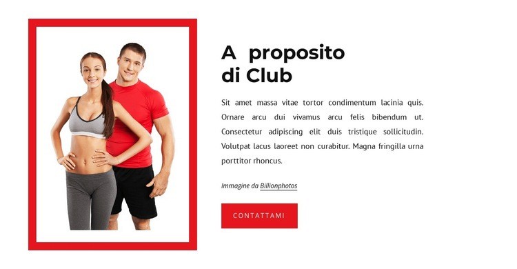 A proposito di società sportiva Modelli di Website Builder