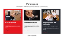 Treinamentos E Cuidados Com O Treinador Modelo CSS Responsivo