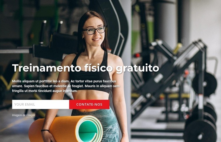 Treinamento físico gratuito Modelo