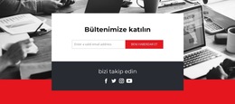 Sosyal Simgelerle Haber Bültenimize Katılın #Website-Templates-Tr-Seo-One-Item-Suffix
