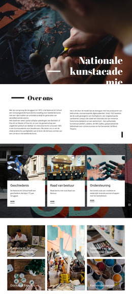 Nationale Kunstacademie - Premium Joomla-Sjabloon