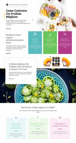 Ricette Smoothie Modello Joomla 2024