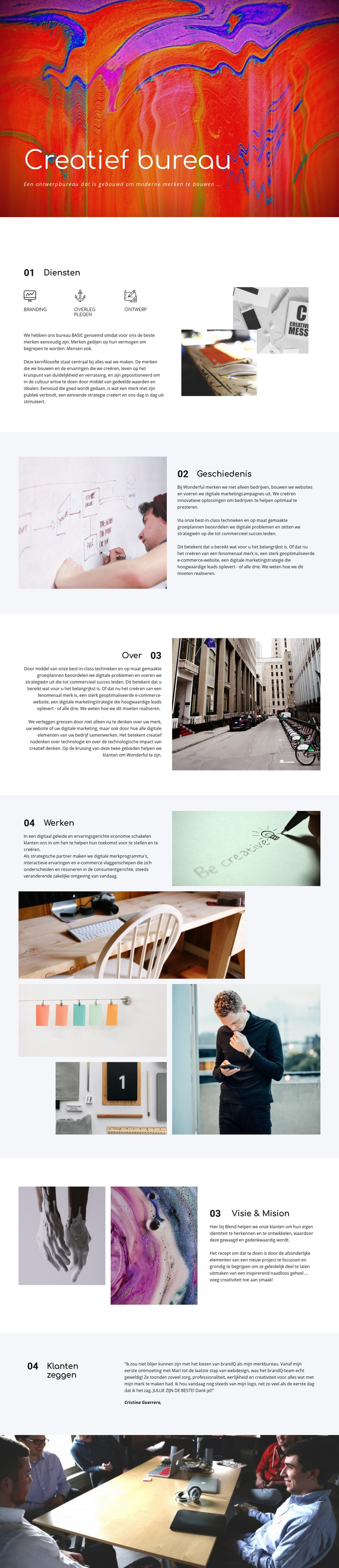 Creatieve galerij WordPress-thema