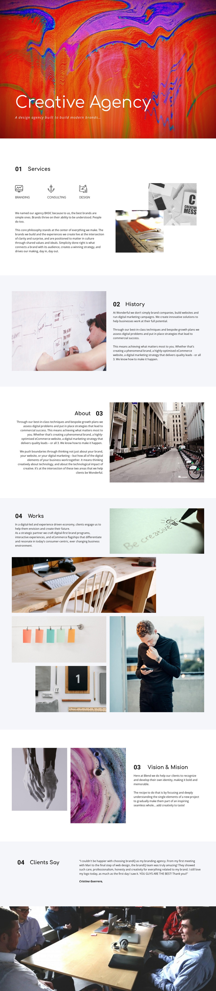 Creative gallery Template