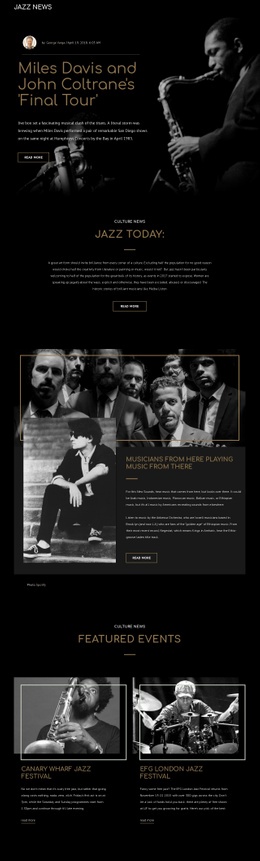 Legengs Of Jazz Music - Free Download Html Code