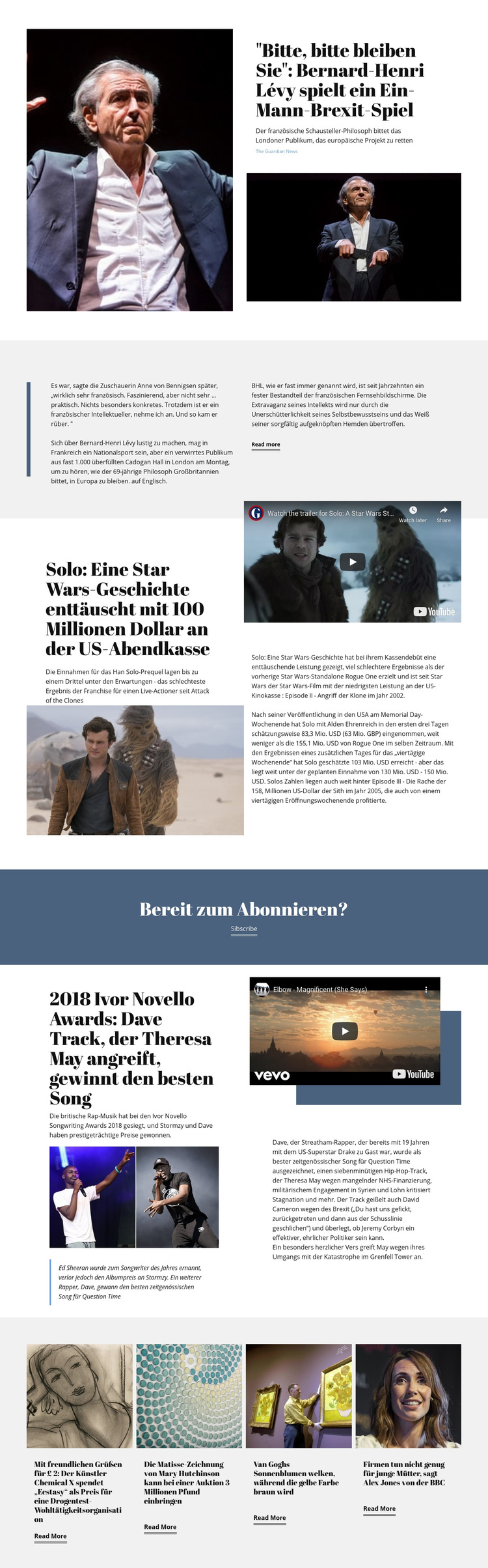 Musiknachrichten WordPress-Theme