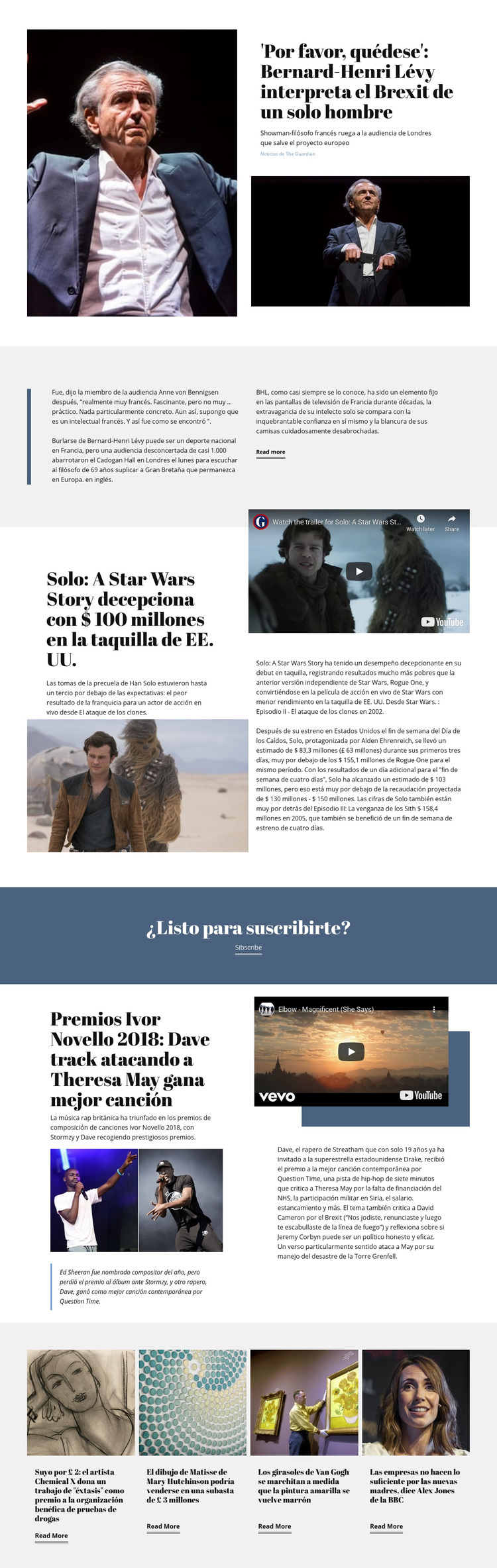 Noticias Musicales Tema de WordPress