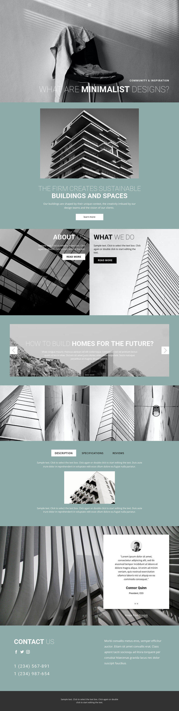 Perfect architecture ideas Homepage Design
