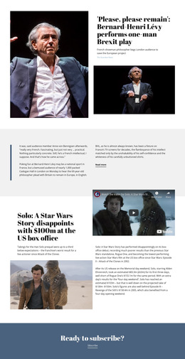 Music News HTML5 Templates