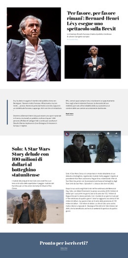 Notizie musicali Modelli