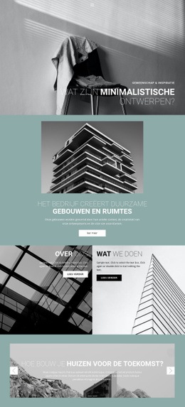 Perfecte Architectuurideeën - Moderne HTML5-Sjabloon