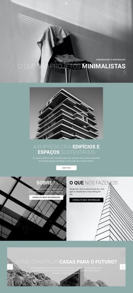 Idéias Perfeitas De Arquitetura - Modelo HTML5 Moderno