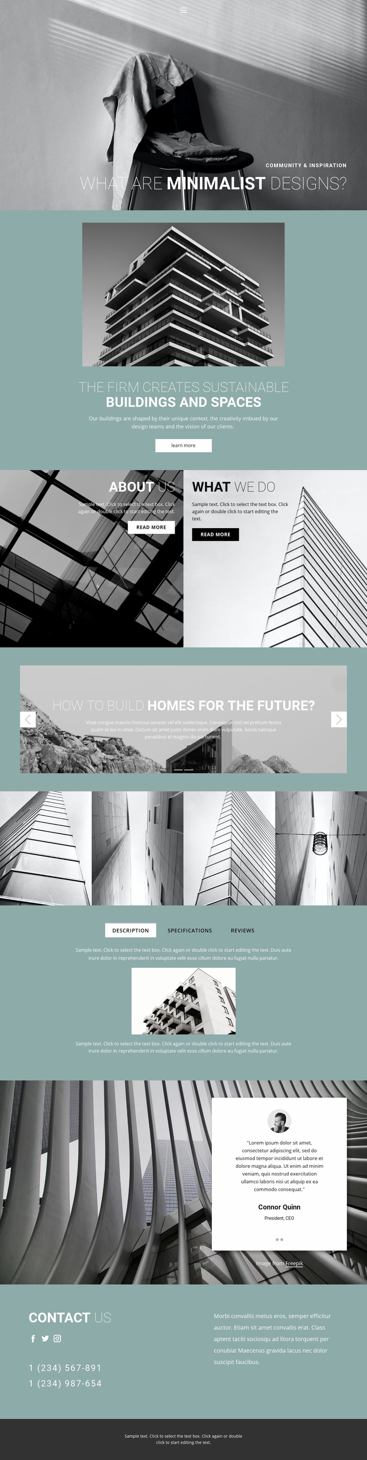 Perfect architecture ideas Squarespace Template Alternative