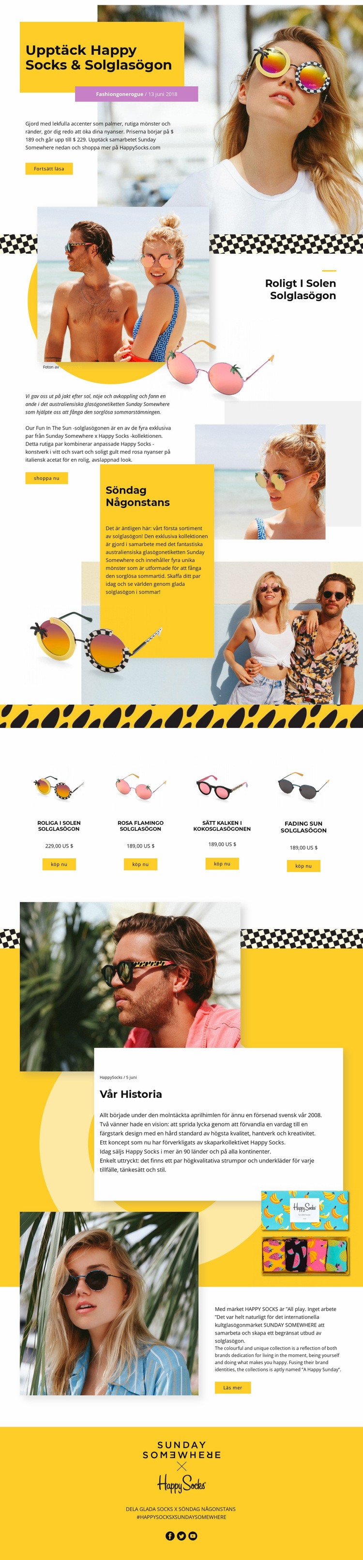 Solglasögon Webbplats mall