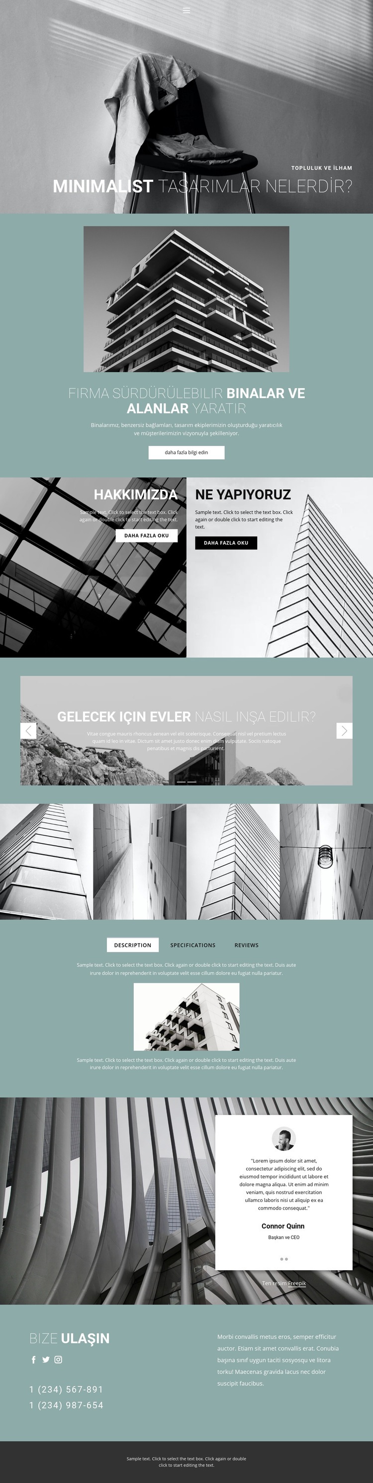 Mükemmel mimari fikirler Web sitesi tasarımı