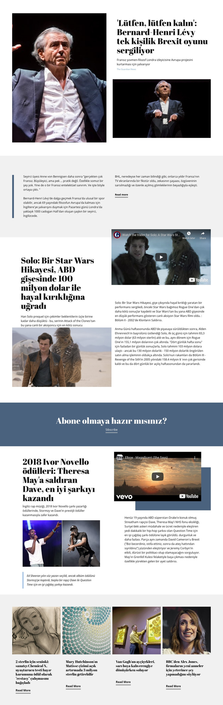 Müzik Haberleri WordPress Teması