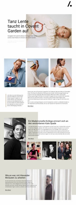 Ein Exklusives Website-Design Für Tanz Lente