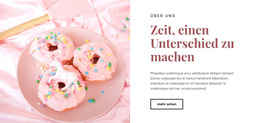 Design-Layout-Funktionalität Für Rezepte Für Süßes Essen