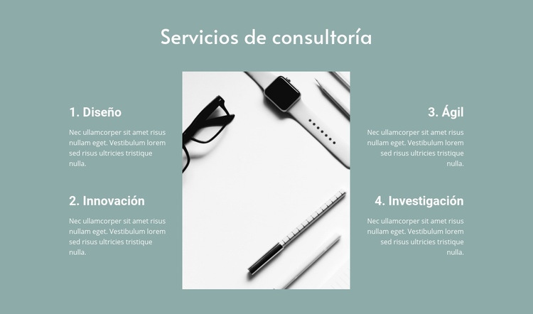 Servicios de consultoría jurídica Maqueta de sitio web