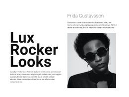 Mejor Diseño De Página De Destino Para Lux Rocker Looks