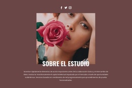 Estudio De Moda De Belleza: Página De Destino HTML5