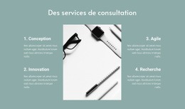 Des Services De Consultation - Créateur De Site Web Par Glisser-Déposer