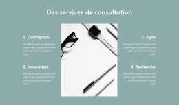 HTML5 Réactif Pour Des Services De Consultation