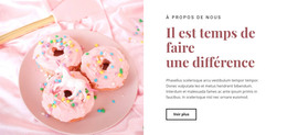 Recettes Sucrées – Modèle Web Moderne