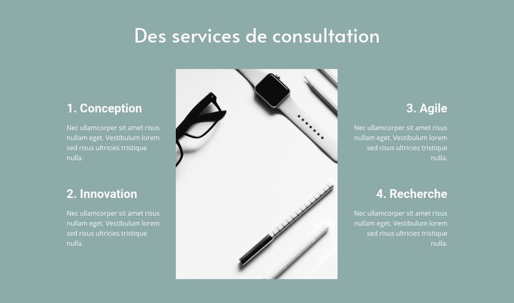 Des services de consultation Modèle