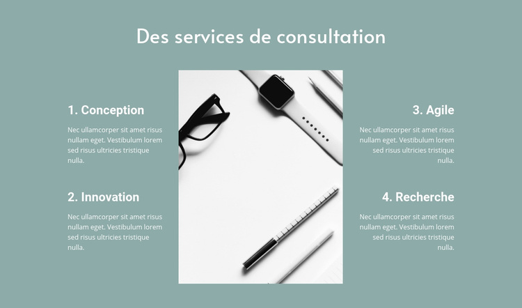 Des services de consultation Thème WordPress