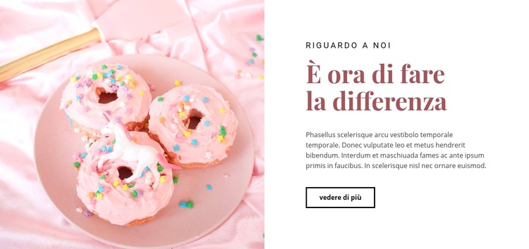 Ricette di cibi dolci Modello CSS