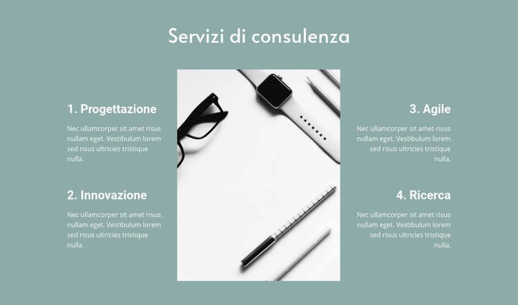 Servizi di consulenza legale Un modello di pagina