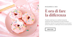 Funzionalità Di Layout Del Tema Per Ricette Di Cibi Dolci