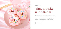 Sweet Food Recipes Joomla Template 2024