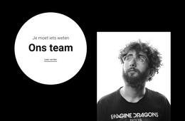 Leider Van Ons Grote Team - HTML-Paginasjabloon