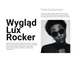 Projekt HTML Dla Wygląd Rockera Lux