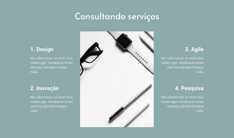 Serviços de consultoria jurídica Modelo de site