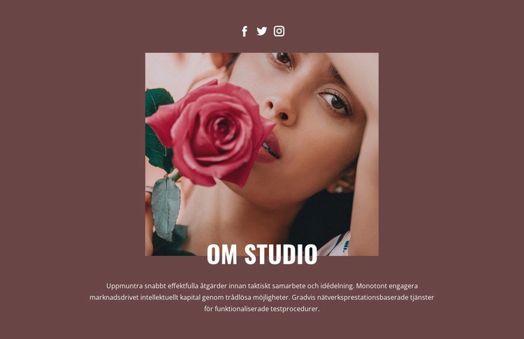 Skönhet mode studio HTML-mall