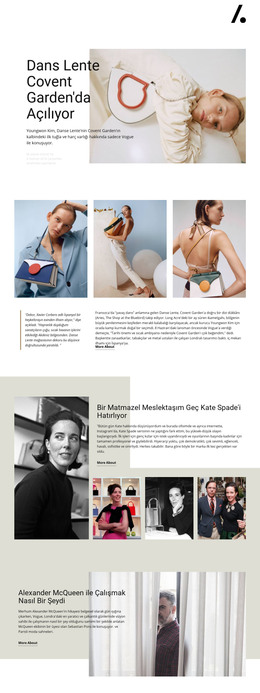 Dans Lente - HTML Web Sayfası Şablonu