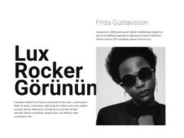 Lux Rocker Görünümü - HTML5 Şablonu