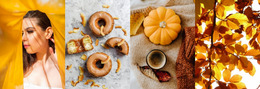 Gallery With Autumn Images - Website Mockup For Any Device