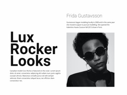 Lux Rocker Looks - Web Template