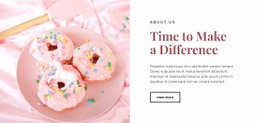 Sweet Food Recipes Basic CSS Template