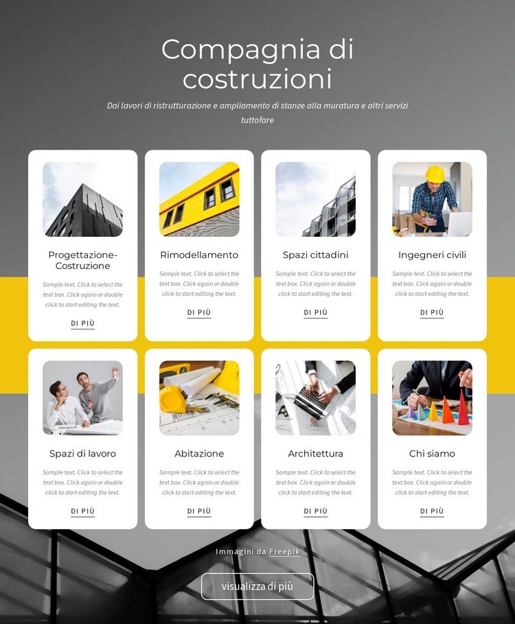 Servizi generali Costruttore di siti web HTML