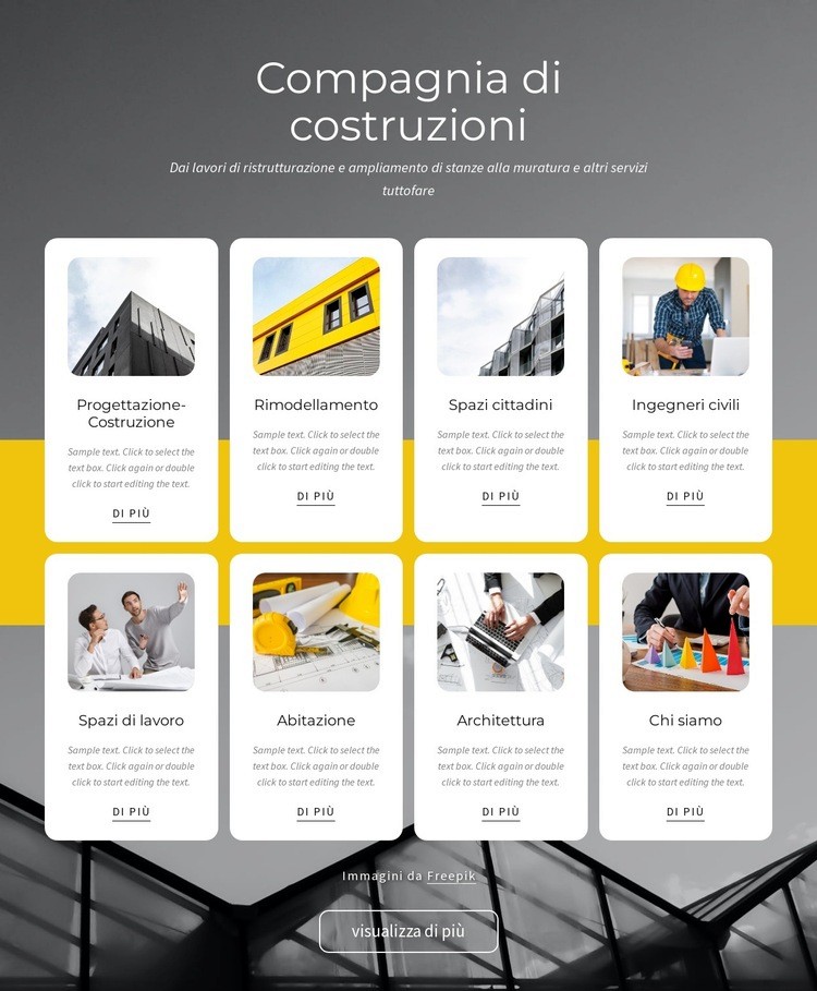 Servizi generali Modelli di Website Builder