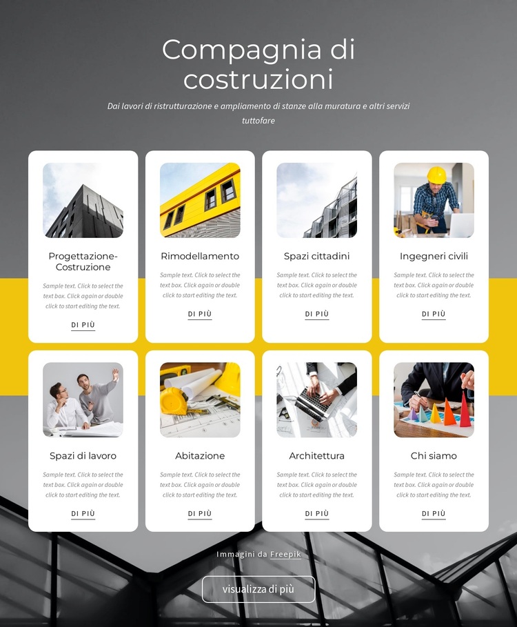 Servizi generali Tema WordPress