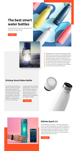 Smart Bottle - Custom One Page Template