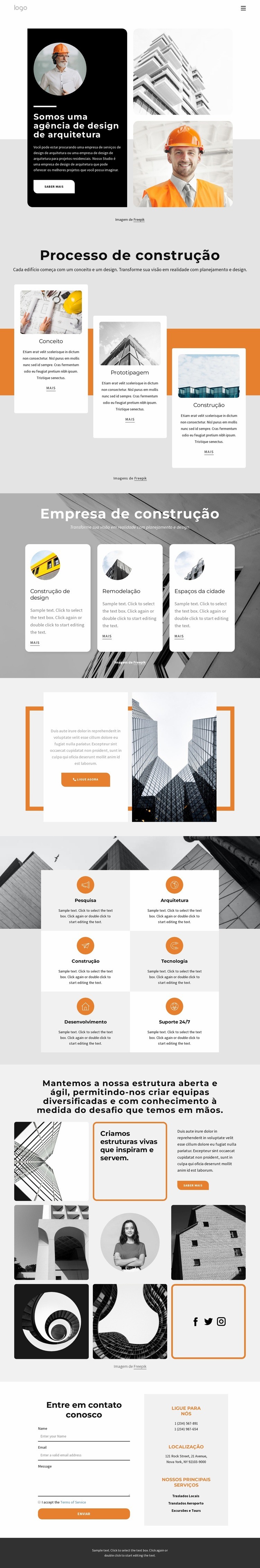 empresa de design internacional Landing Page