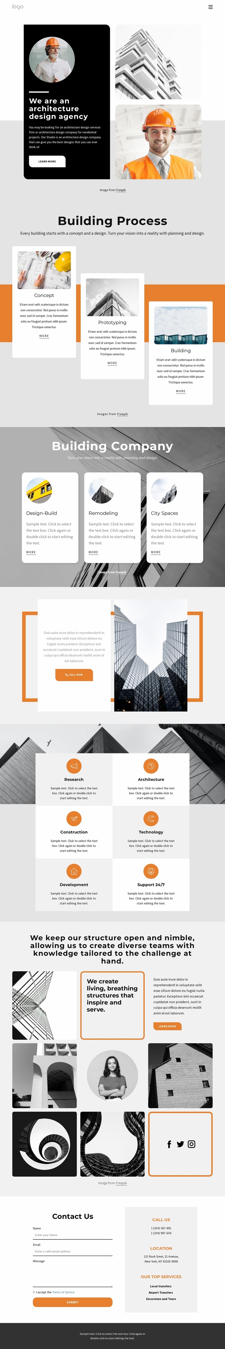 International design firm Website Builder Templates